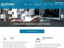 Tablet Screenshot of infusionsoftware.co.nz